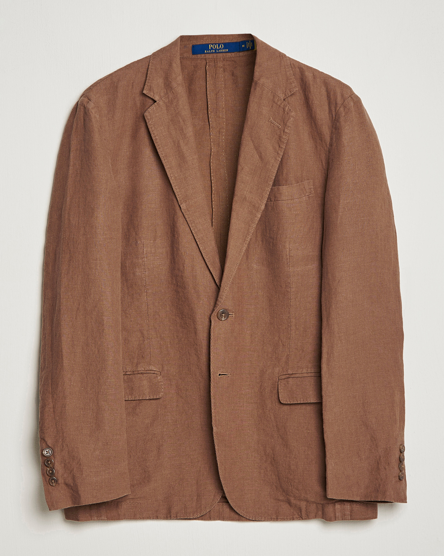 Herre | Dressjakker | Polo Ralph Lauren | Linen Sportcoat Luggage Brown