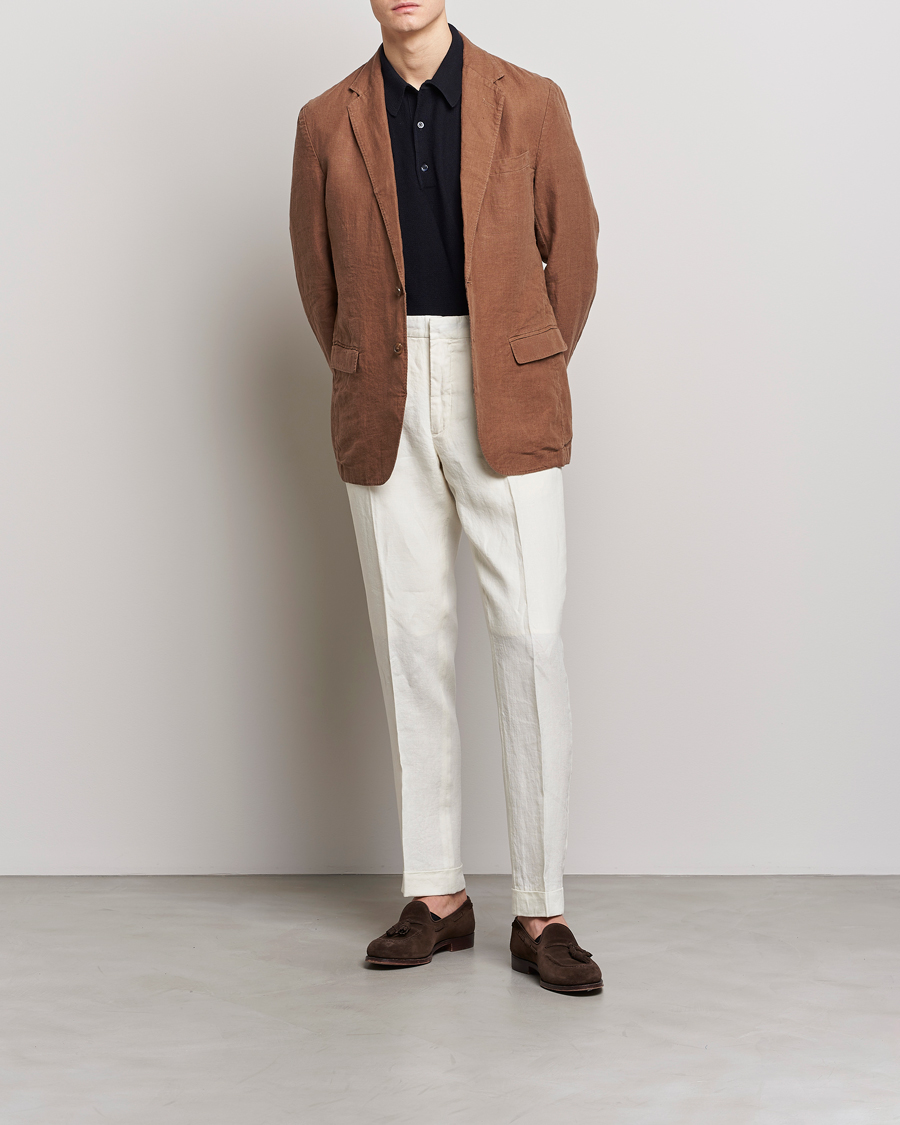 Herre | Dressjakker | Polo Ralph Lauren | Linen Sportcoat Luggage Brown