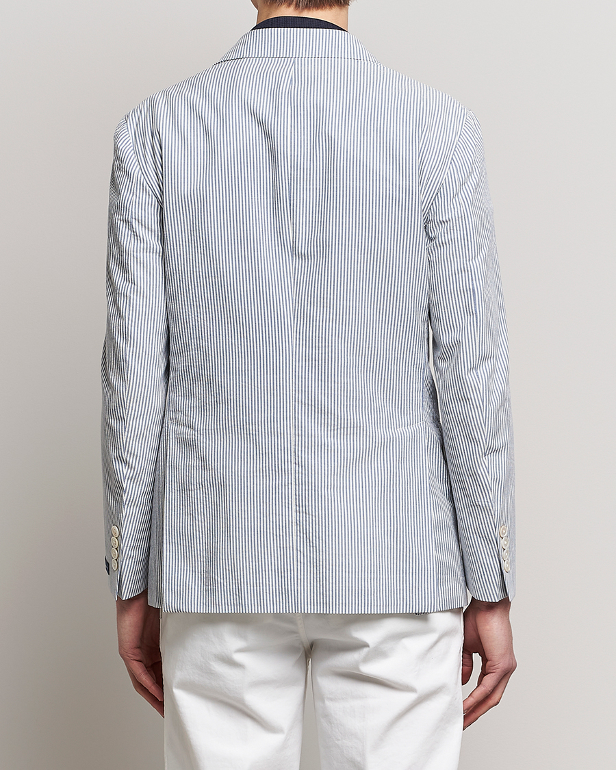 Herre | Dressjakker | Polo Ralph Lauren | Cotton Seersucker Sportcoat Cream/Antique Blue