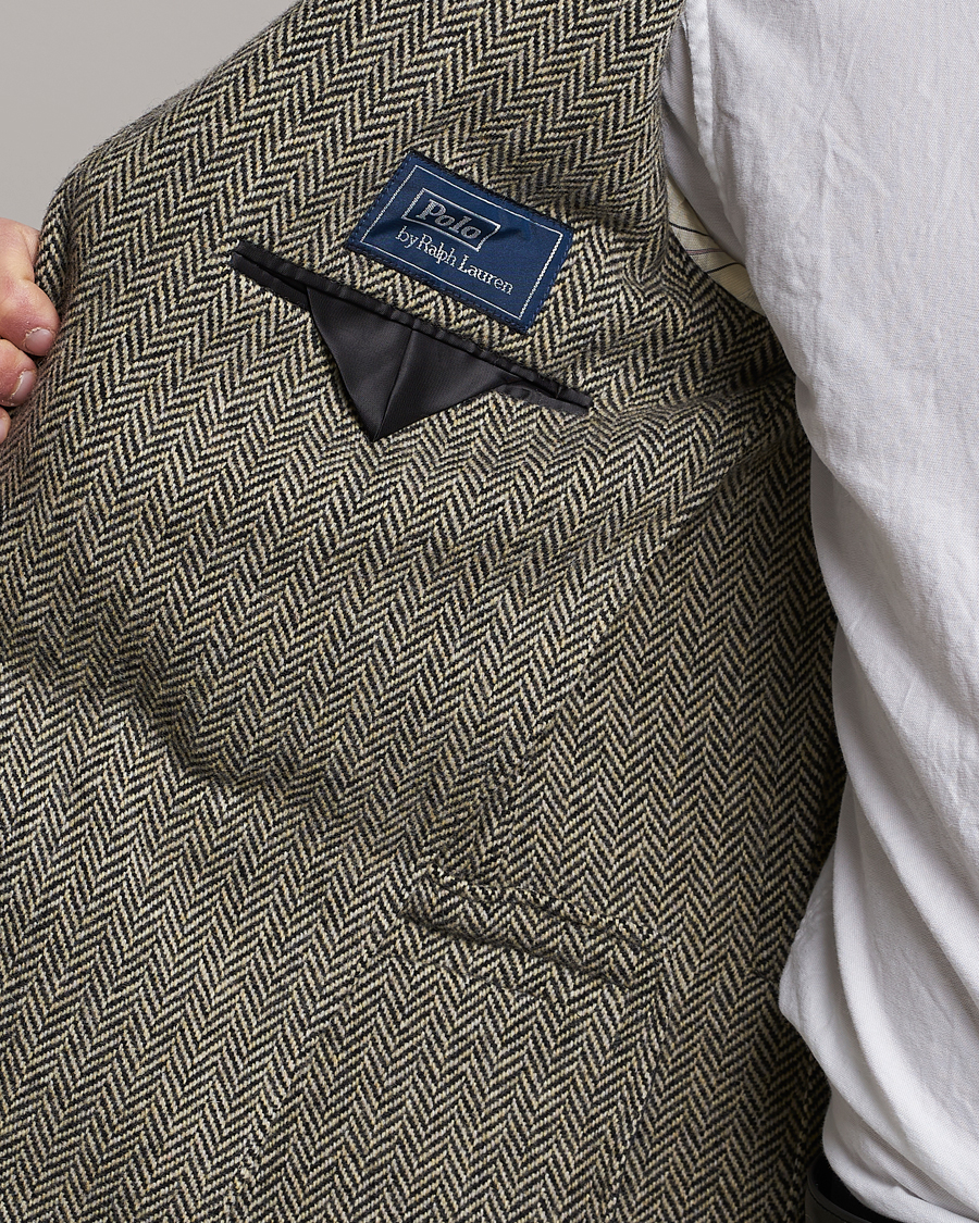 Herre | Dressjakker | Polo Ralph Lauren | Herringbone Sportcoat Black/Cream