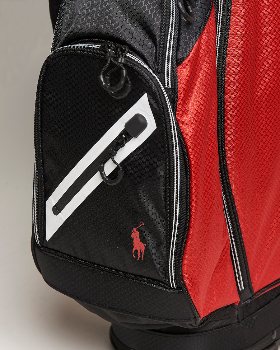 Herre | RLX Ralph Lauren Stand Golf Bag Black/Red | RLX Ralph Lauren | Stand Golf Bag Black/Red