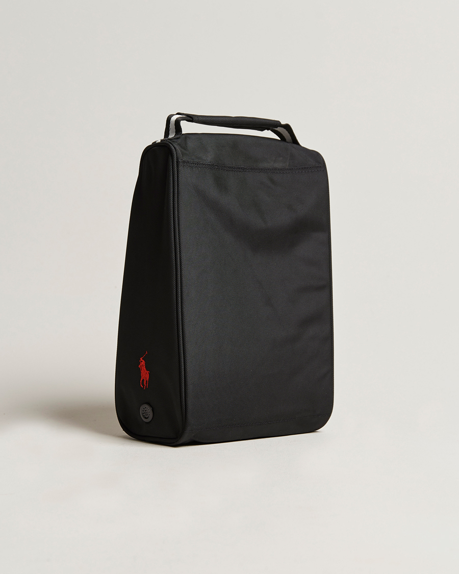 Herre | RLX Ralph Lauren Golf Shoe Bag Black | RLX Ralph Lauren | Golf Shoe Bag Black