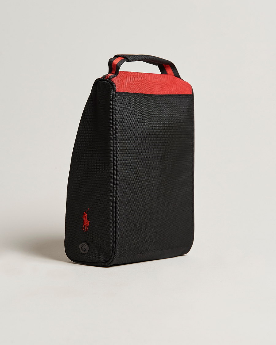 Herre | | RLX Ralph Lauren | Golf Shoe Bag Black/Red