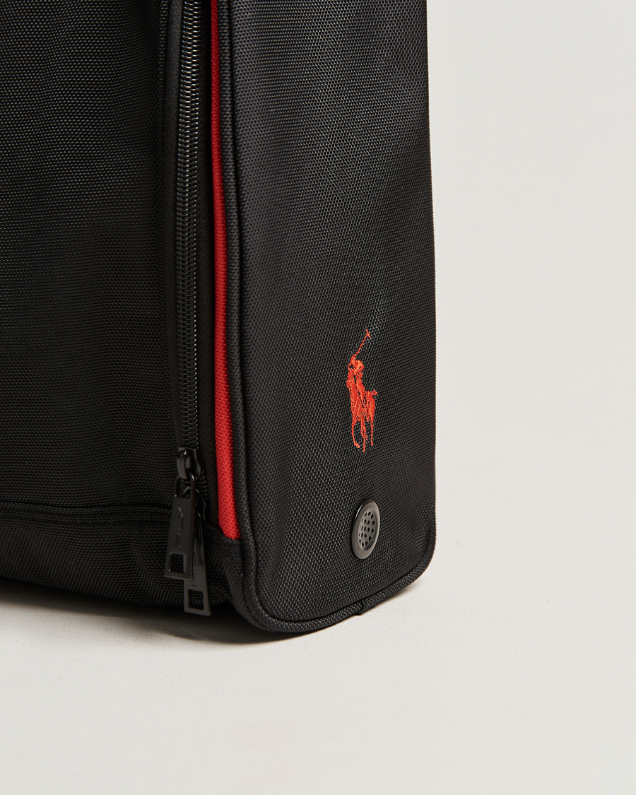 Herre | RLX Ralph Lauren Golf Shoe Bag Black/Red | RLX Ralph Lauren | Golf Shoe Bag Black/Red