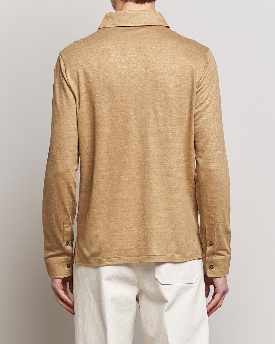 Herre | Gensere | Ralph Lauren Purple Label | Linen Jersey Popover Icon Khaki