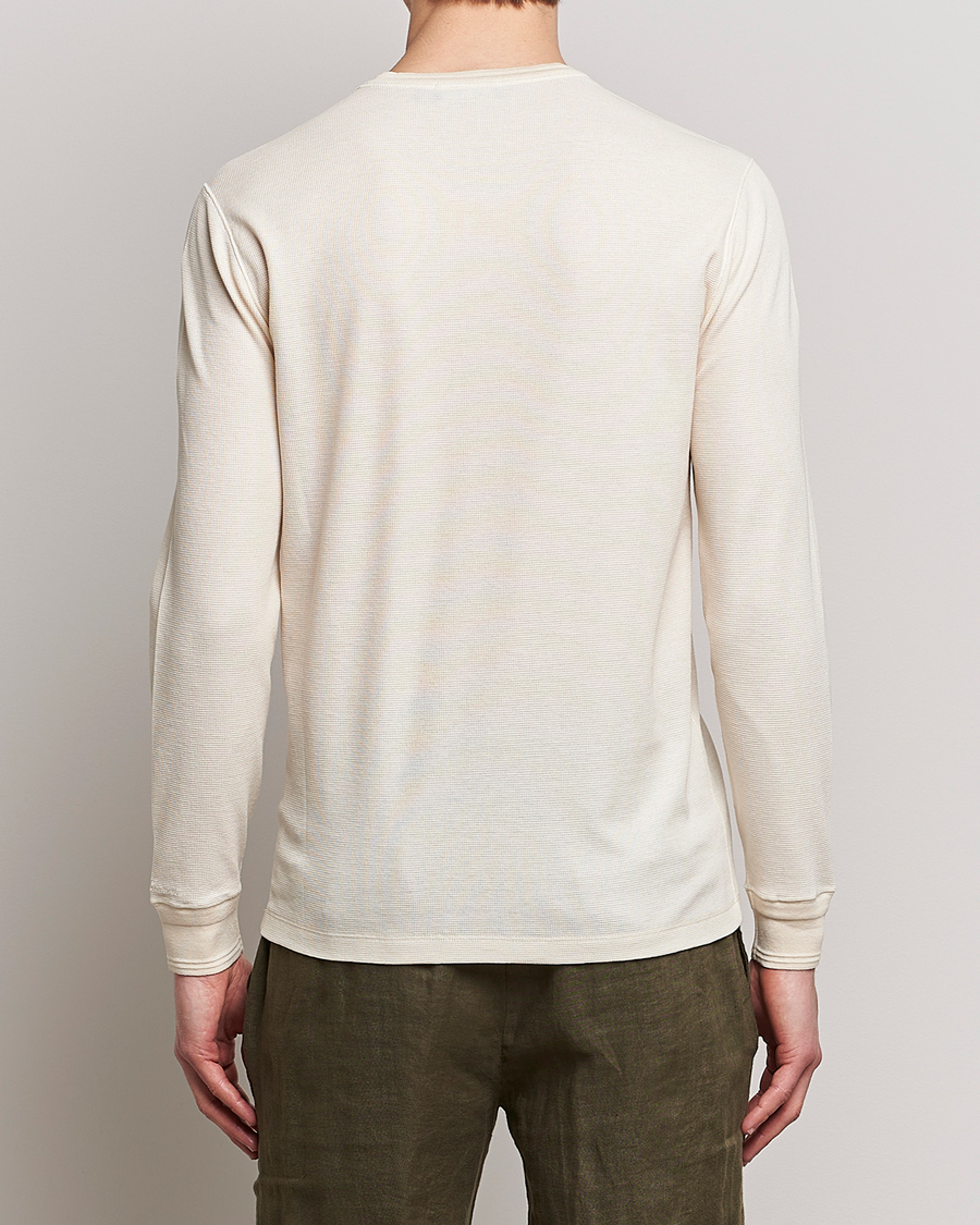 Herre | Gensere | Ralph Lauren Purple Label | Cotton/Silk Henley Cream