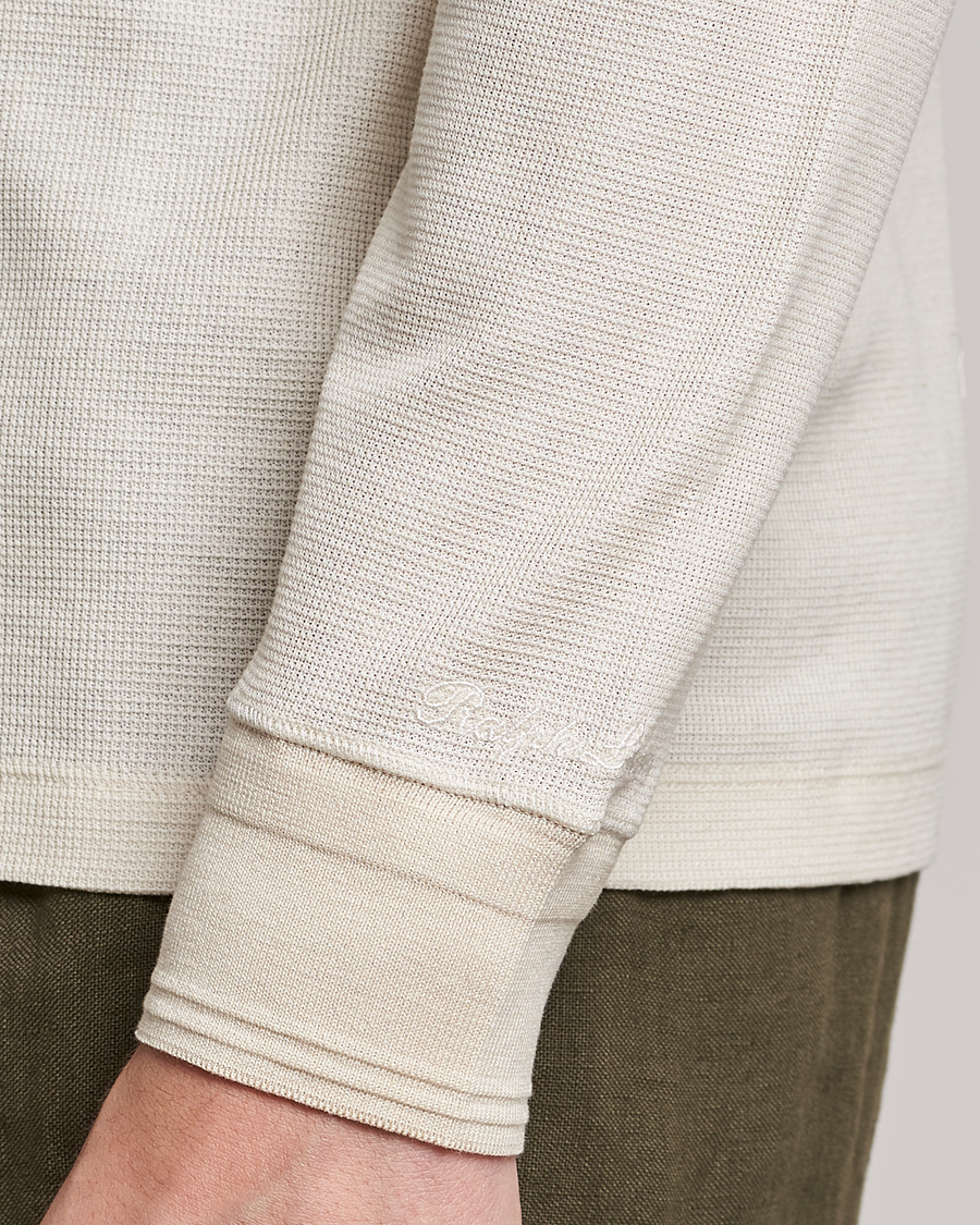Herre | Gensere | Ralph Lauren Purple Label | Cotton/Silk Henley Cream