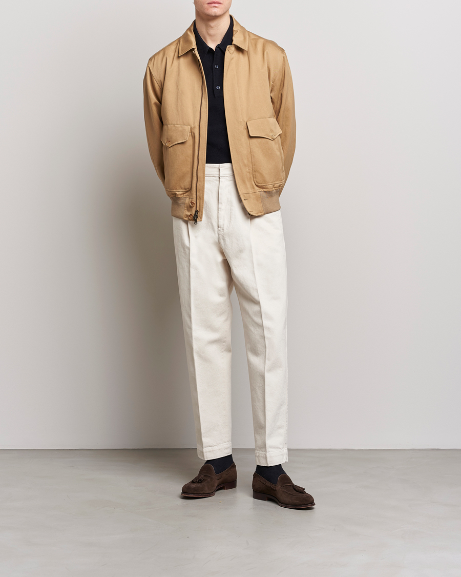 Herre | Skjorter | Ralph Lauren Purple Label | Harrington Jacket Icon Khaki