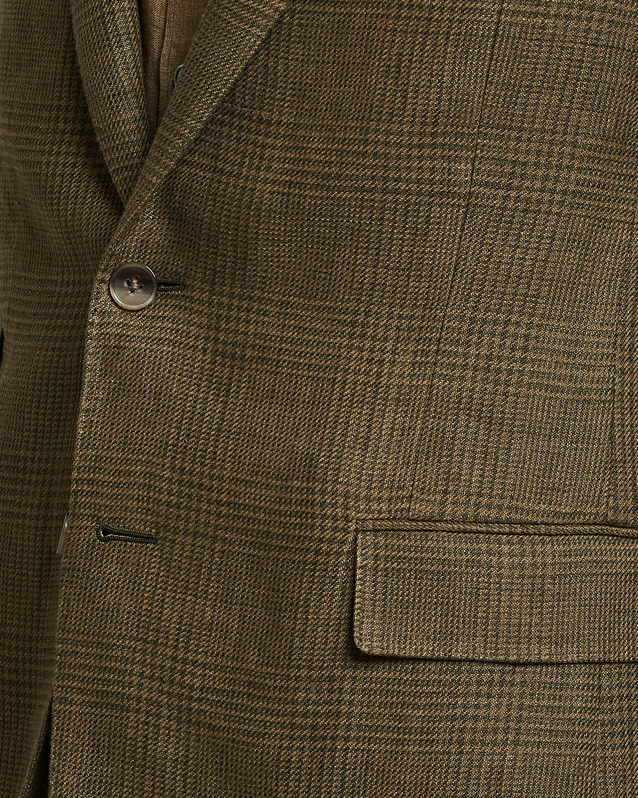 Herre | Jakker | Ralph Lauren Purple Label | Herringbone Wool Jacket Sage Green