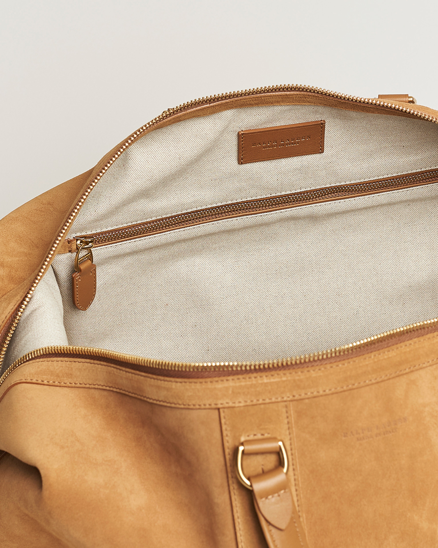 Herre | Ralph Lauren Purple Label Large Suede Duffelbag Fawn | Ralph Lauren Purple Label | Large Suede Duffelbag Fawn