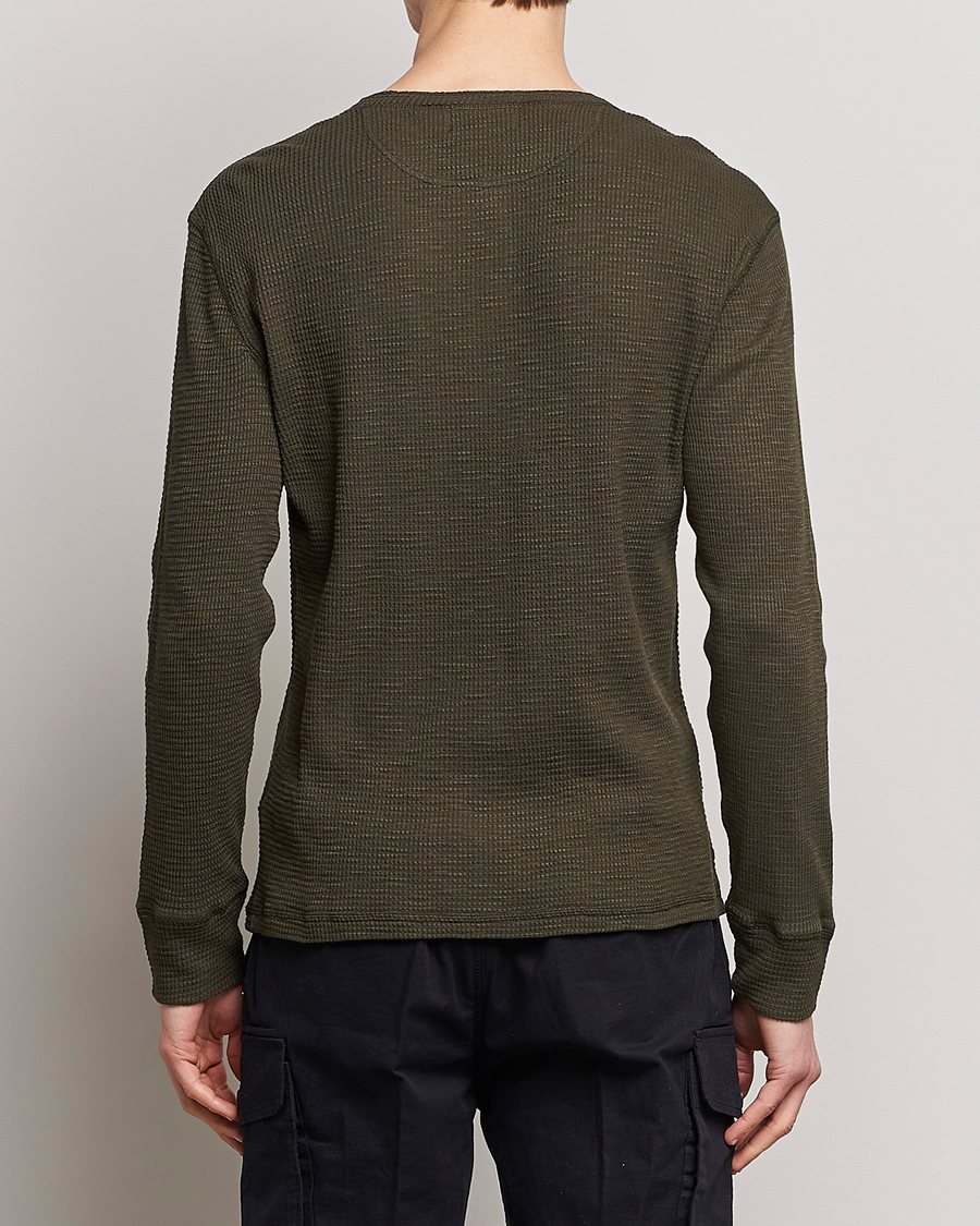Herre | Gensere | RRL | Long Sleeve Henley Dark Green