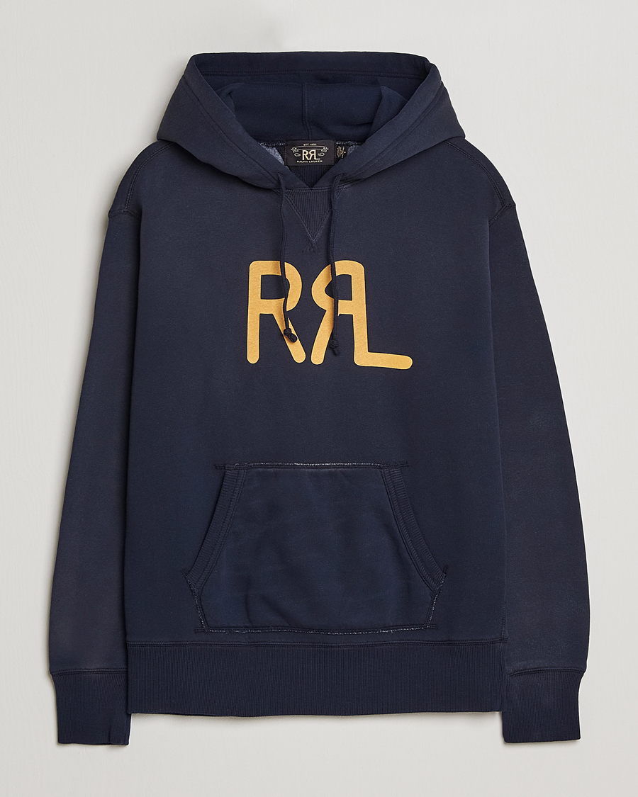 Herre | Gensere | RRL | Hooded Pullover Faded Navy