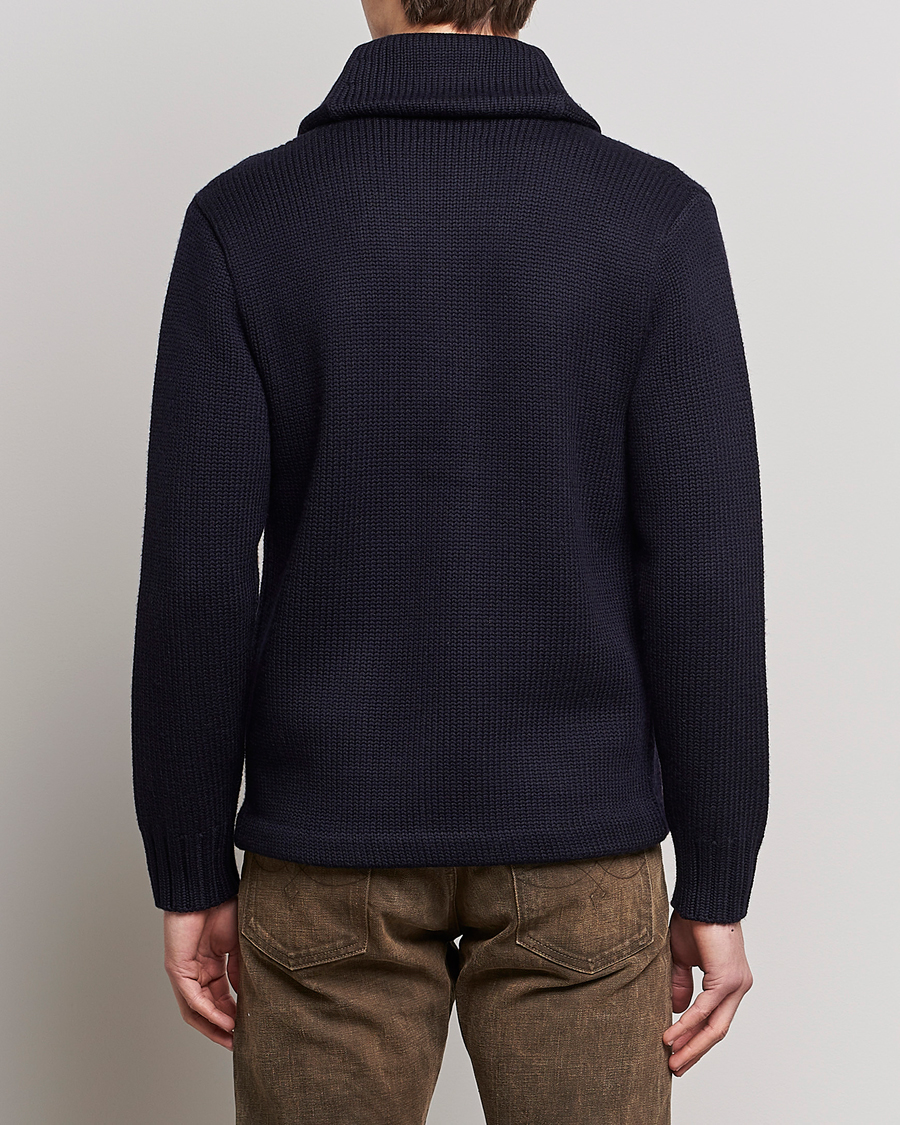 Herre | Gensere | RRL | Eagle Patch Shawl Cardigan Navy