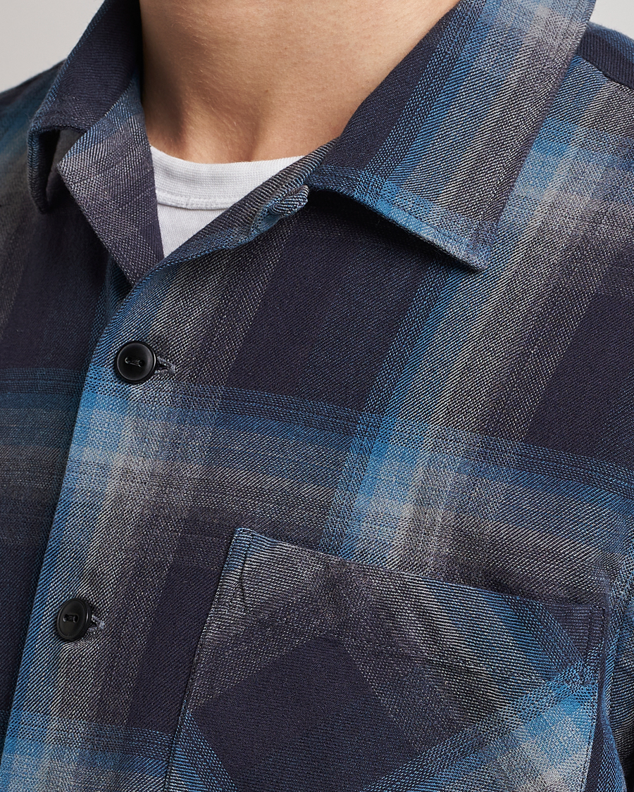 Herre | Skjorter | RRL | Towns Camp Overshirt Black/Blue