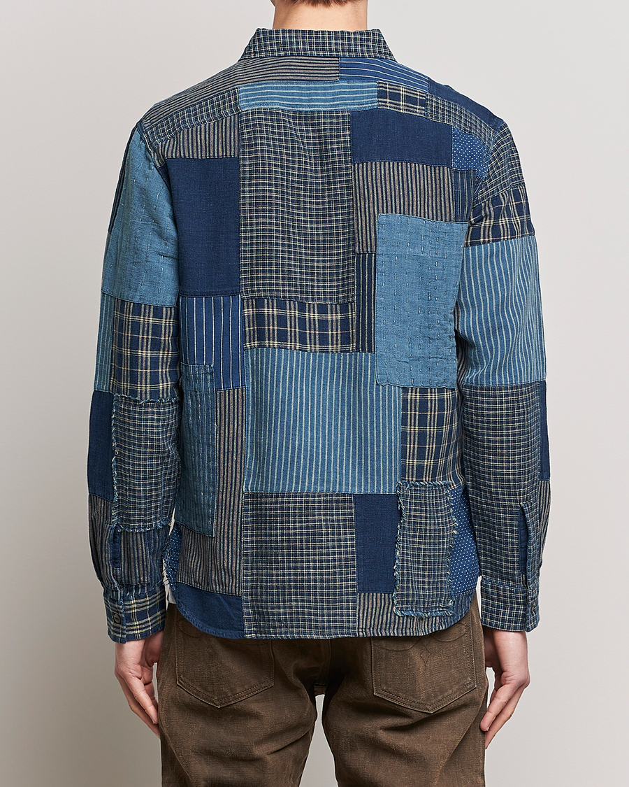 Herre | Skjorter | RRL | Sweet Orr Overshirt Indigo Patchwork