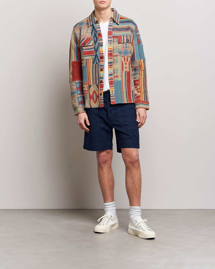 Herre | Skjorter | RRL | Limited Patchwork Workshirt Red Multi