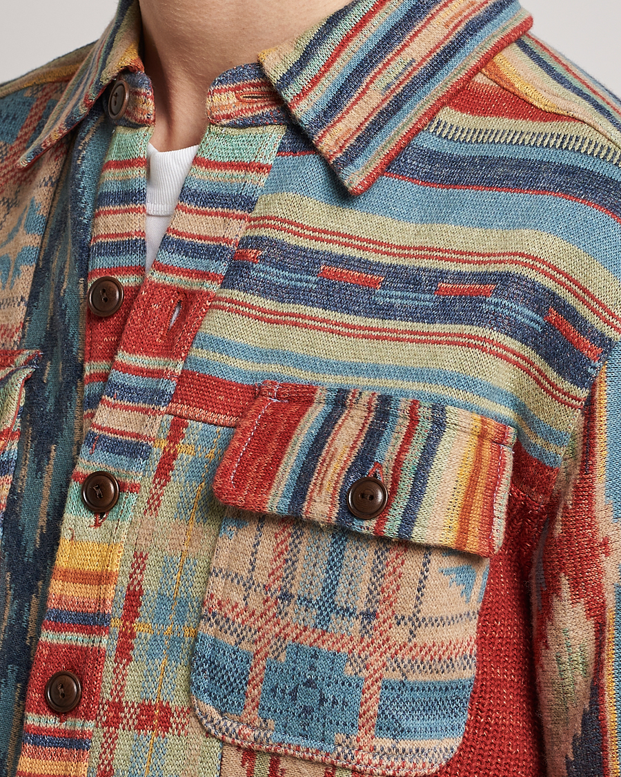 Herre | Skjorter | RRL | Limited Patchwork Workshirt Red Multi