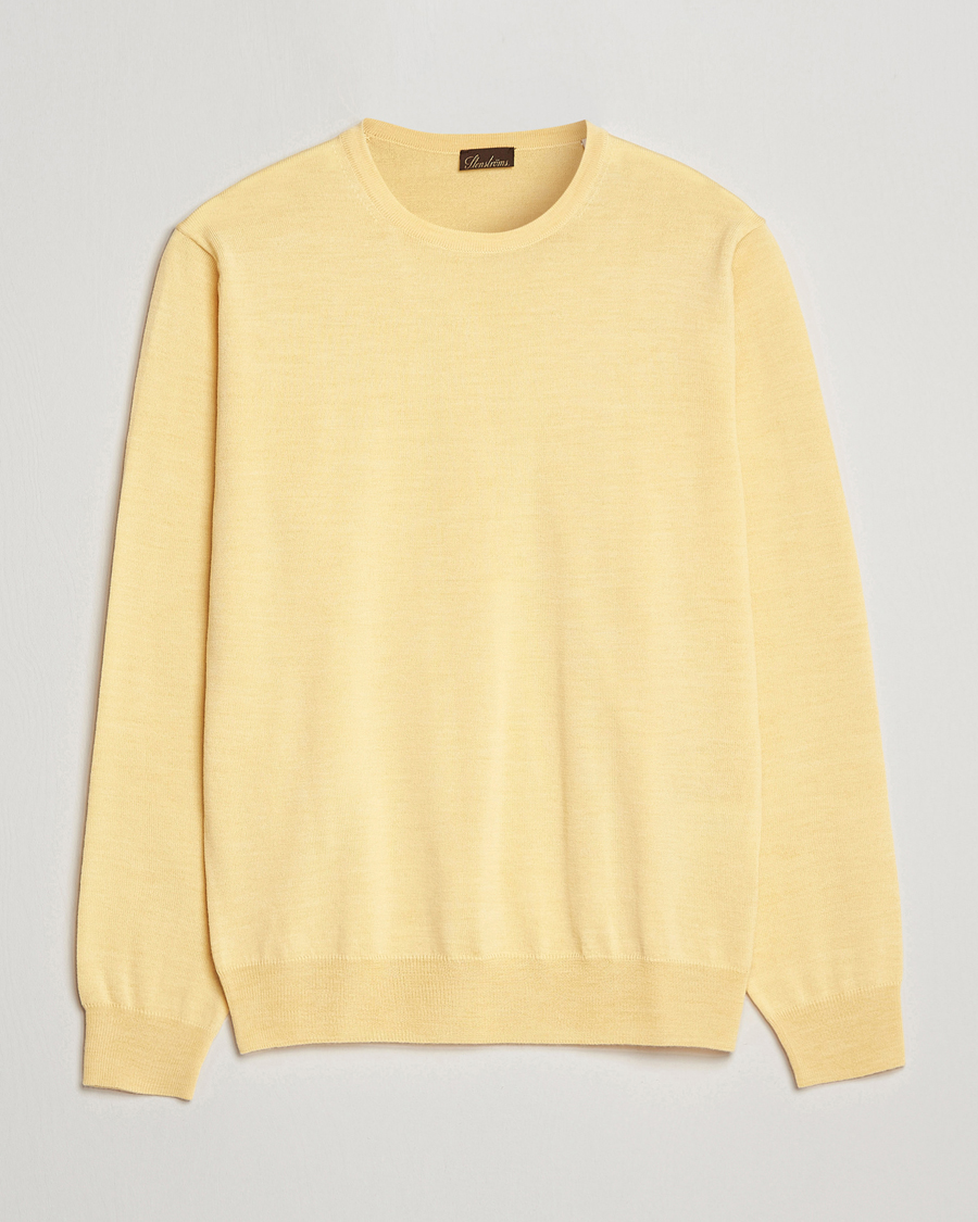 Herre | Gensere | Stenströms | Merino Crew Neck Yellow