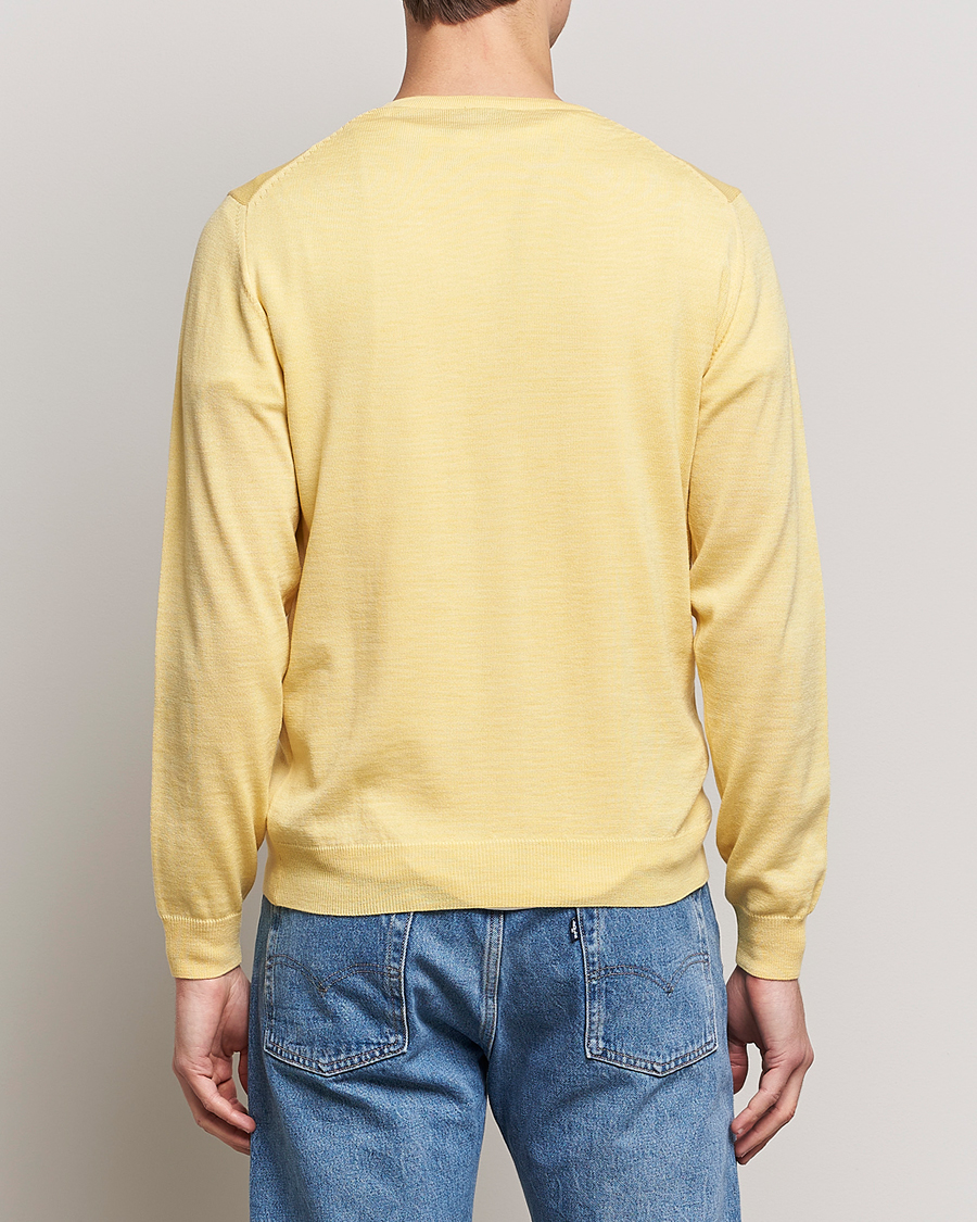 Herre | Gensere | Stenströms | Merino Crew Neck Yellow