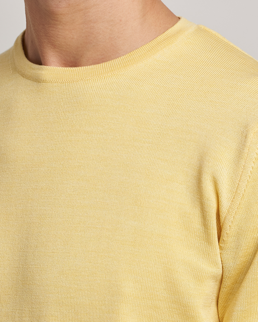 Herre | Gensere | Stenströms | Merino Crew Neck Yellow