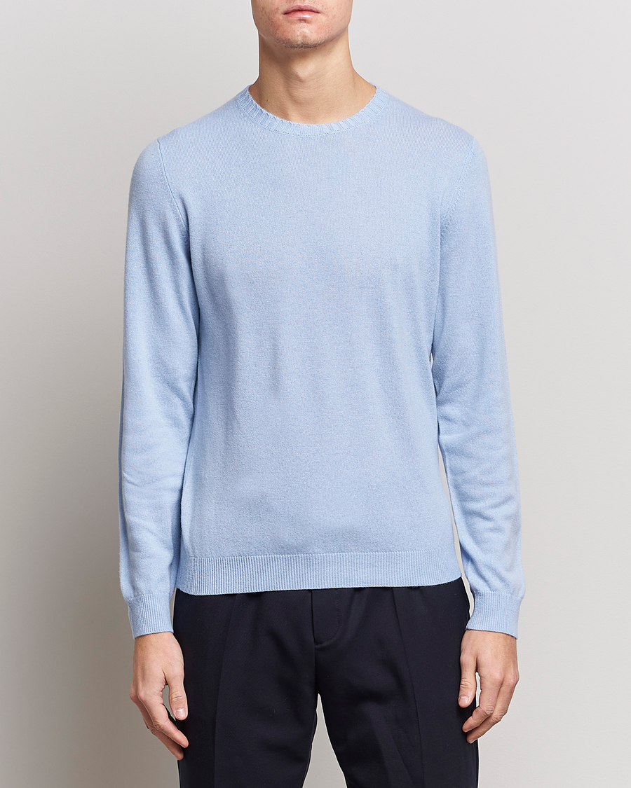 Herre |  | Stenströms | Cashmere Crew Neck Light Blue