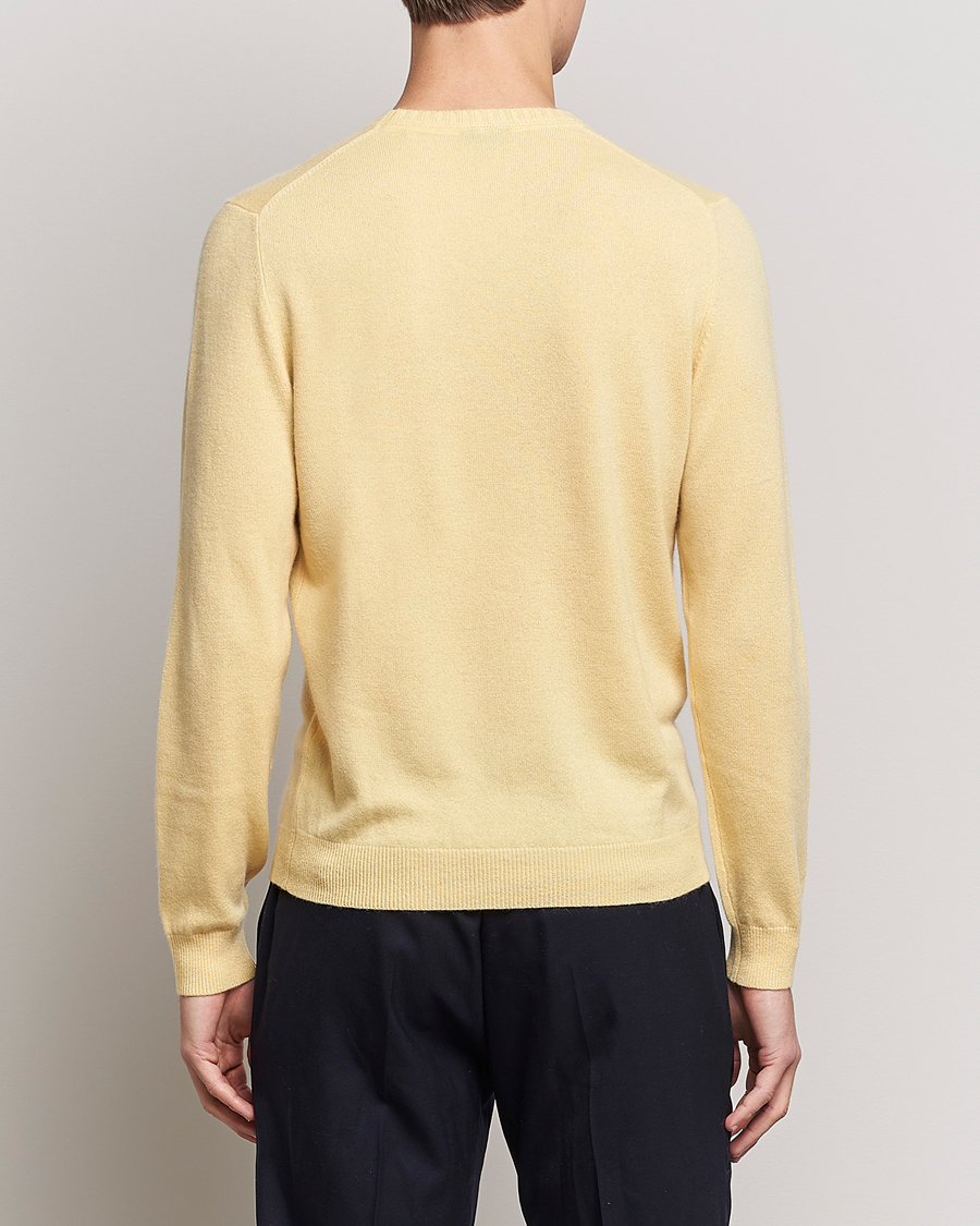 Herre | Gensere | Stenströms | Cashmere Crew Neck Yellow