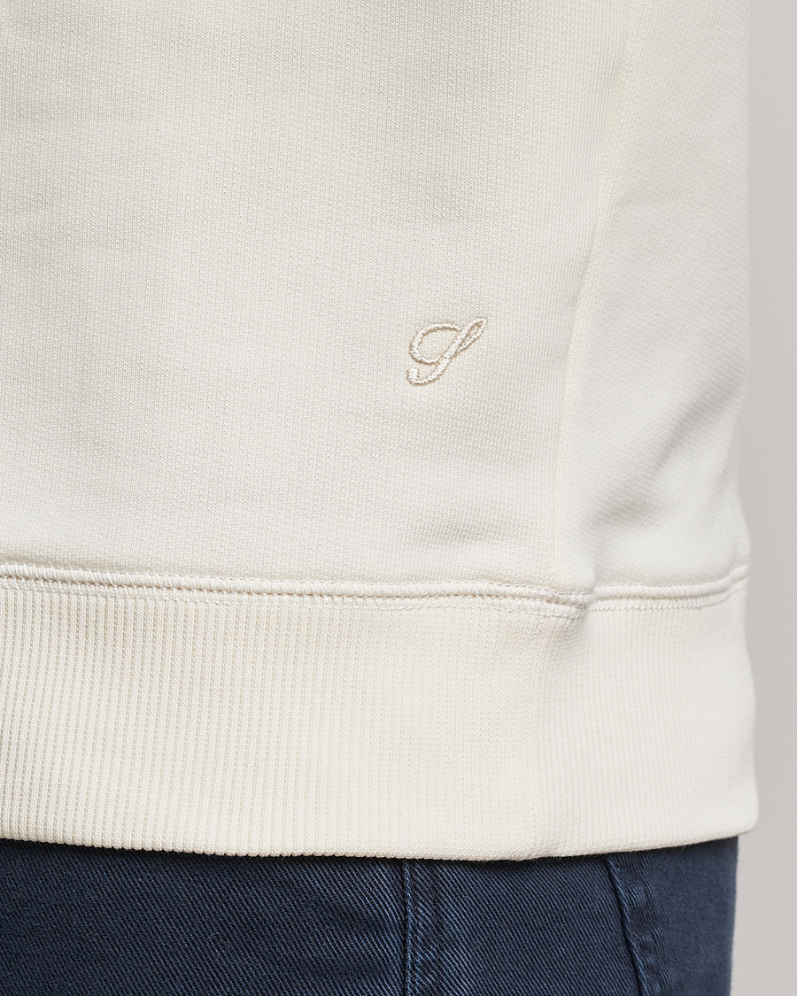 Herre | Gensere | Stenströms | Cotton Collage Crew Neck White