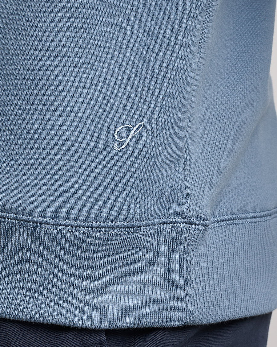 Herre | Gensere | Stenströms | Cotton Collage Crew Neck Blue