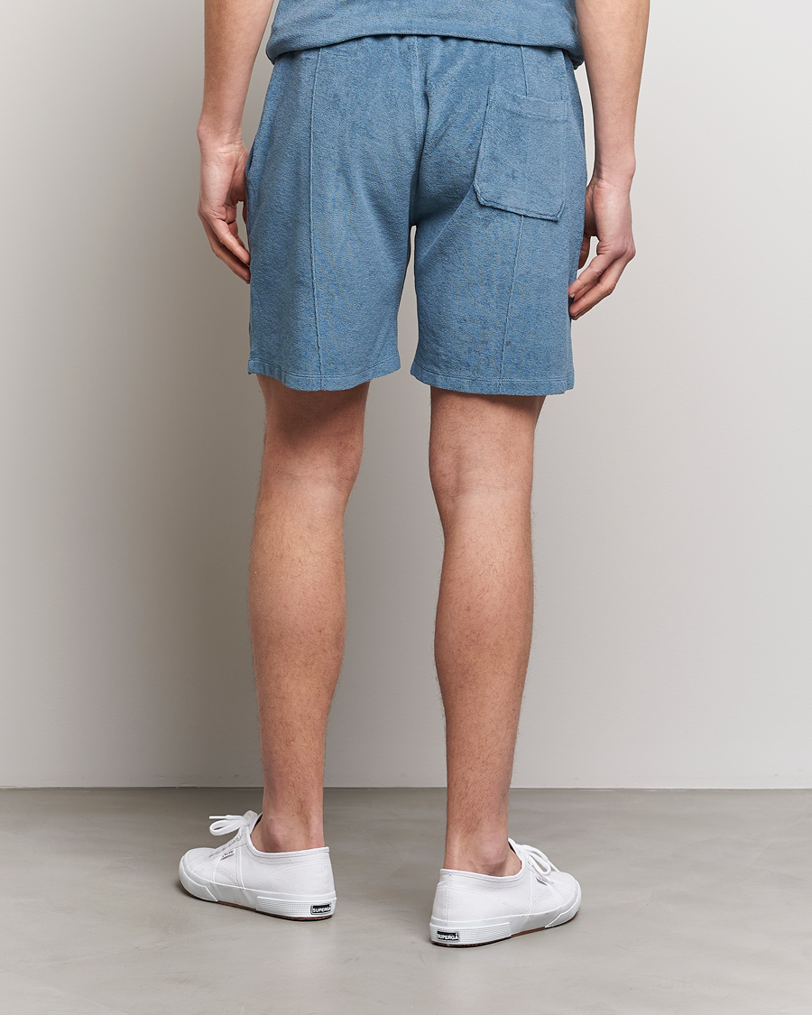 Herre | Shorts | Stenströms | Terry Cotton Shorts Petrol Blue