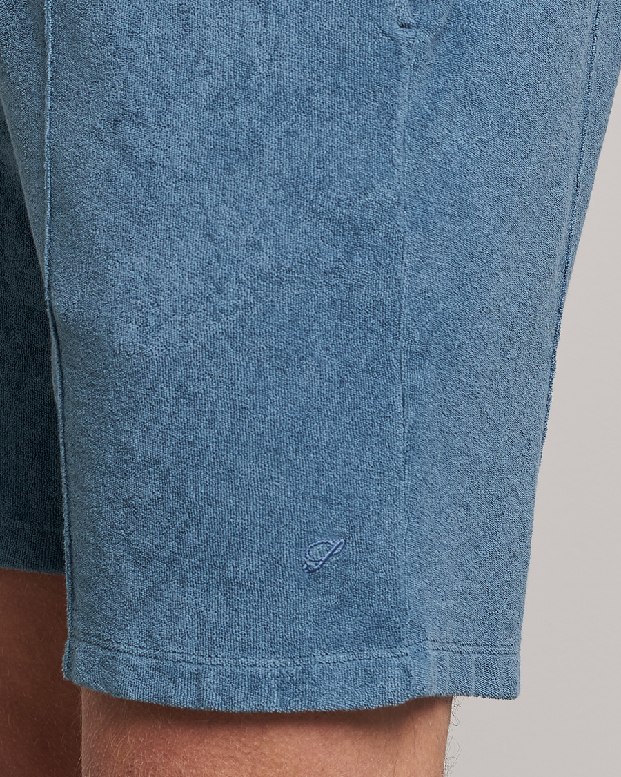 Herre | Shorts | Stenströms | Terry Cotton Shorts Petrol Blue