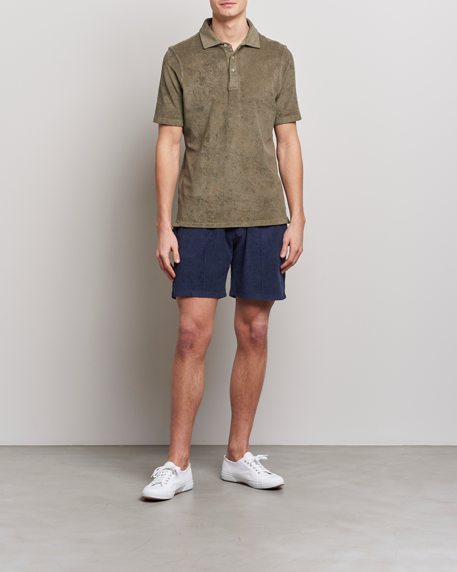 Herre | Shorts | Stenströms | Terry Cotton Shorts Navy