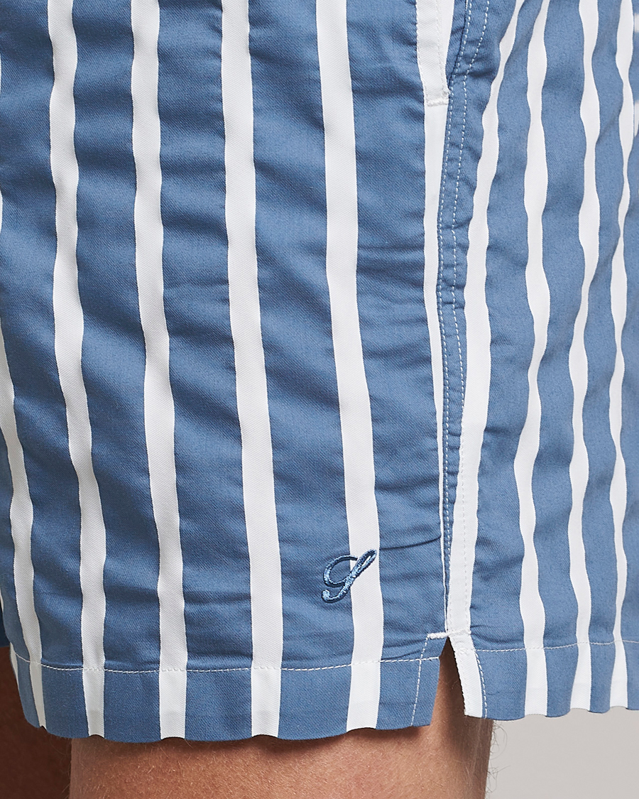 Herre | Badeshorts | Stenströms | Riviera Bold Striped Swim Shorts Blue