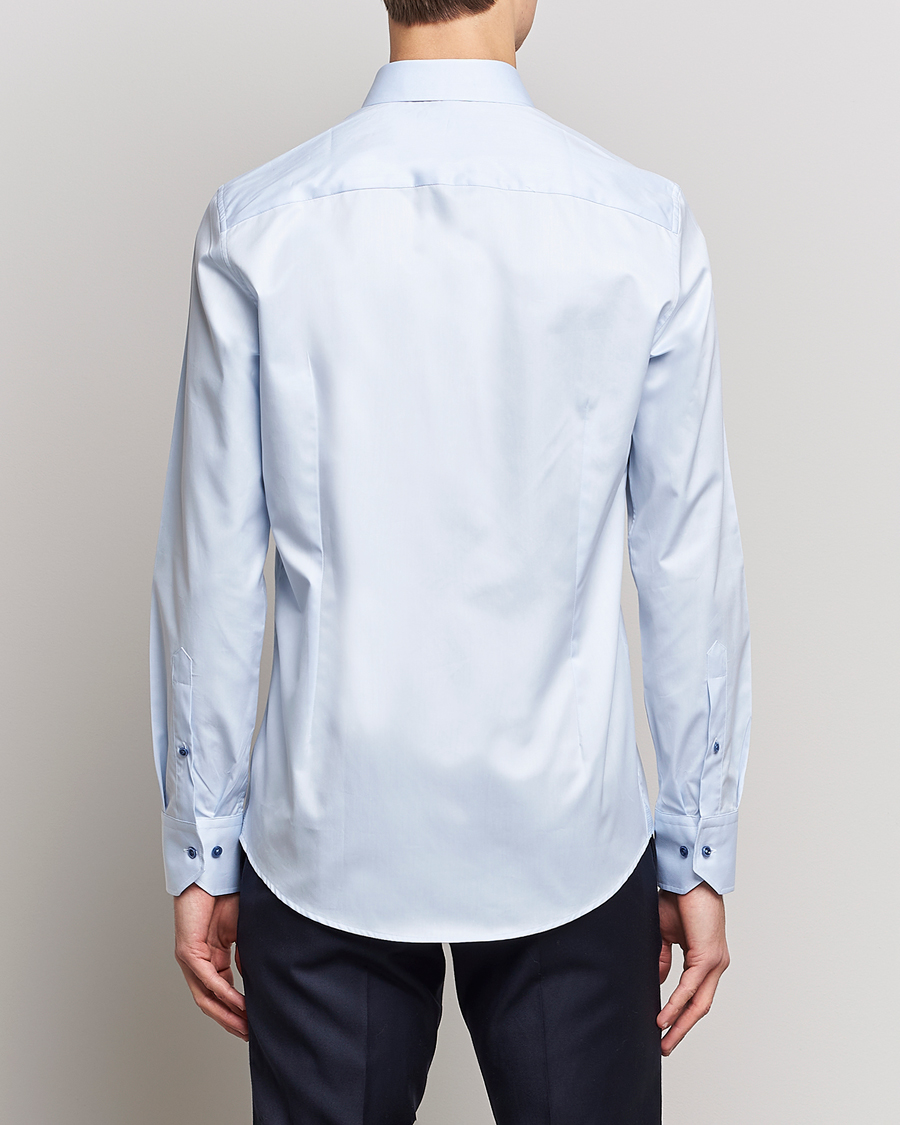 Herre | Skjorter | Stenströms | Slimline Cut Away Contrast Shirt Blue