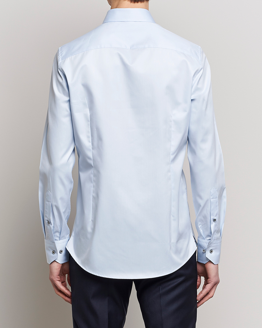 Herre | Skjorter | Stenströms | Slimline Cut Away Contrast Shirt Blue