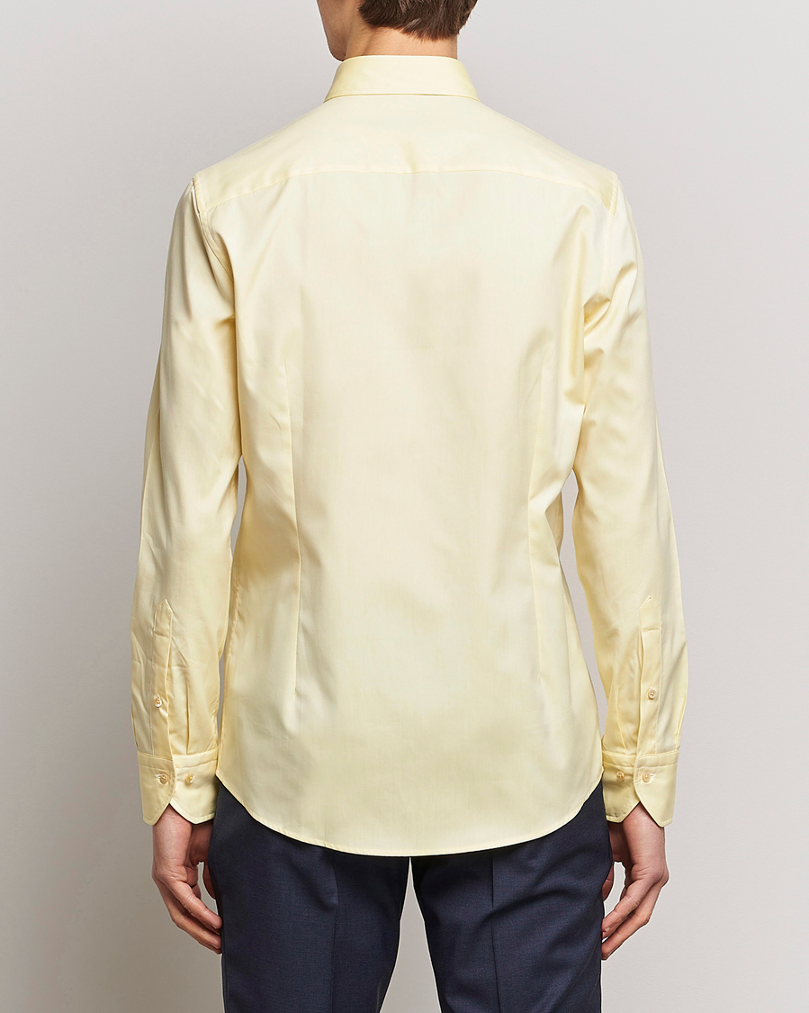 Herre | Skjorter | Stenströms | Slimline Button Down Pinpoint Oxford Shirt Yellow