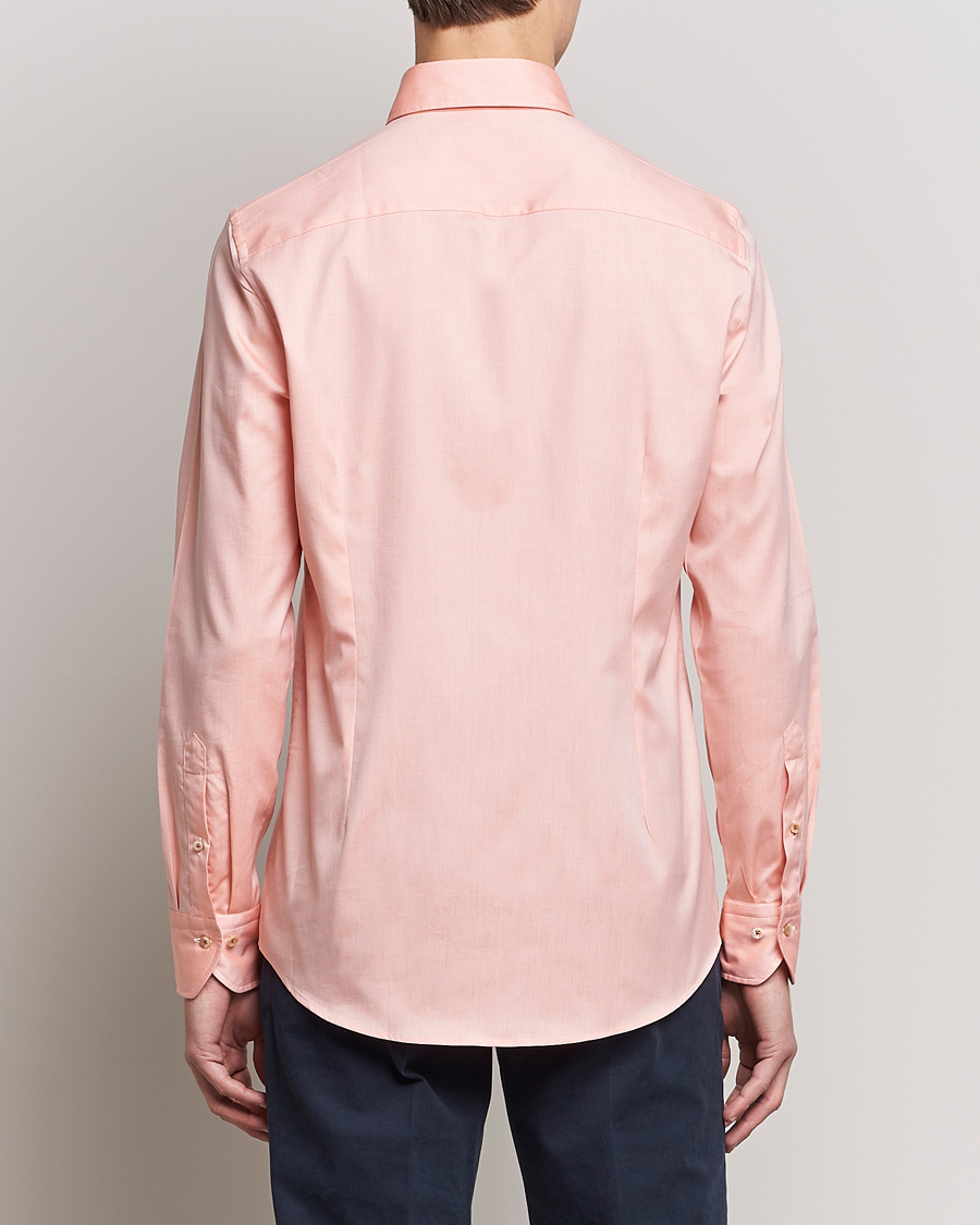 Herre | Skjorter | Stenströms | Slimline Button Down Pinpoint Oxford Shirt Orange