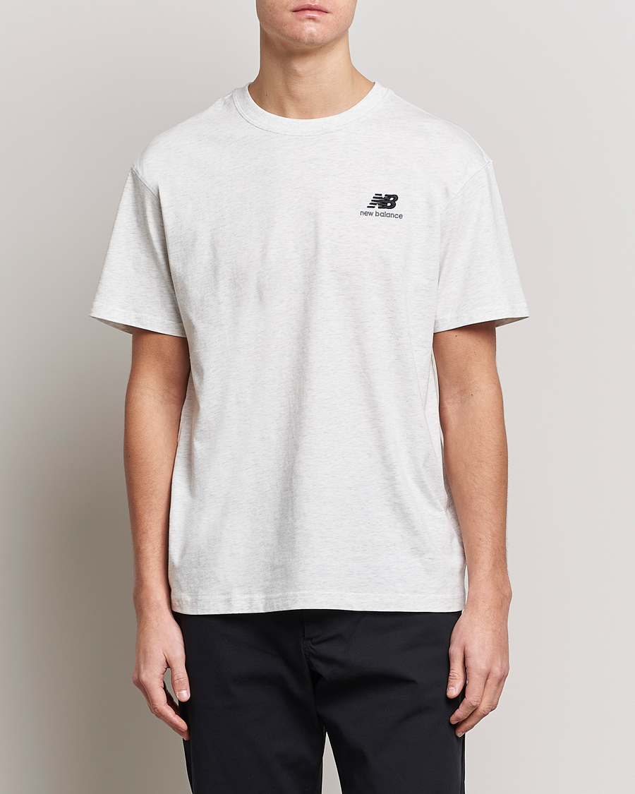 Herre | Kortermede t-shirts | New Balance | Cotton T-Shirt Sea Salt Heather