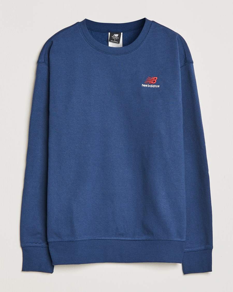 Herre | Gensere | New Balance | French Terry Sweatshirt Natural Indigo