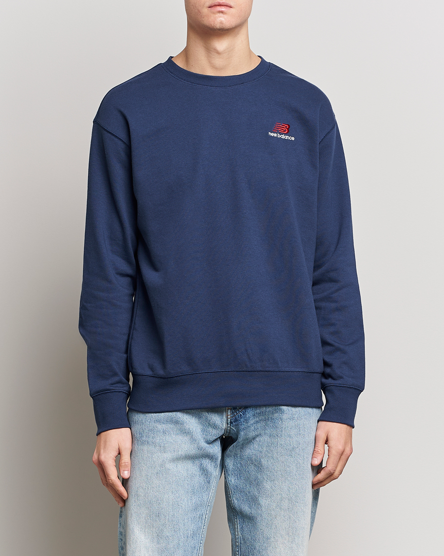 Herre | Gensere | New Balance | French Terry Sweatshirt Natural Indigo
