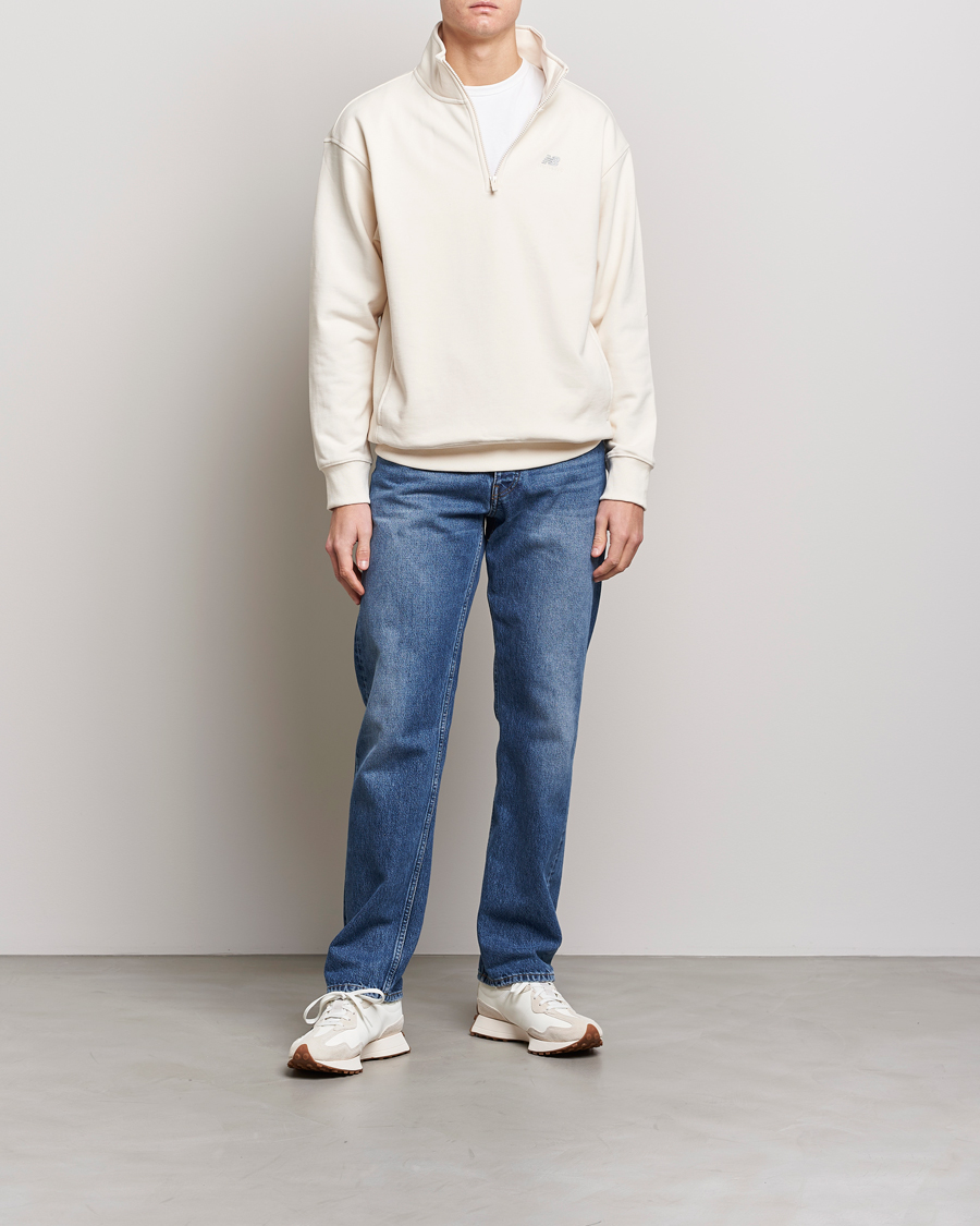 Herre | Gensere | New Balance | Athletics 90s 1/4 Zip Sweater Greige