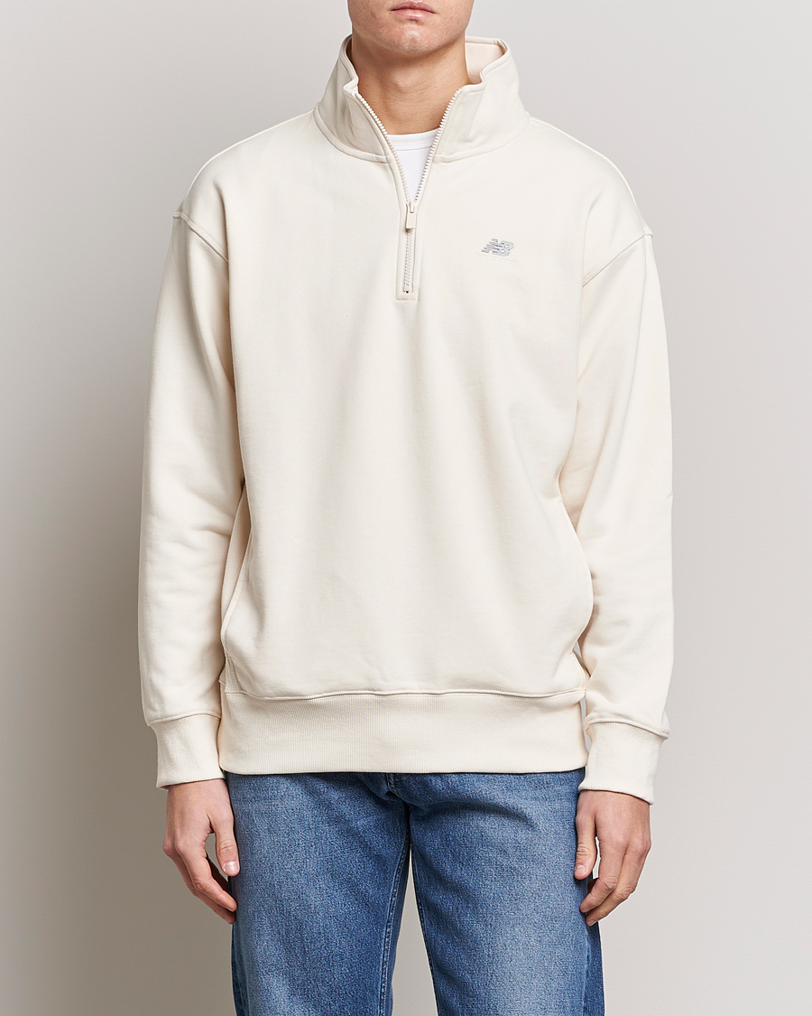Herre | Gensere | New Balance | Athletics 90s 1/4 Zip Sweater Greige