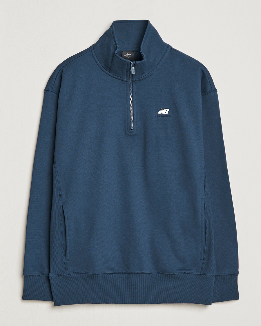 Herre | Gensere | New Balance | Athletics 90s 1/4 Zip Sweater Navy