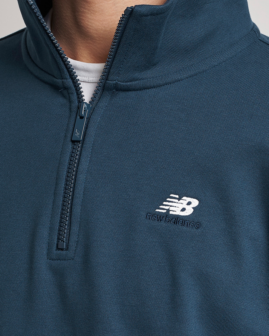 Herre | Gensere | New Balance | Athletics 90s 1/4 Zip Sweater Navy
