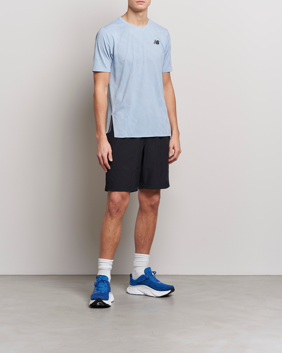 Herre | T-Shirts | New Balance Running | Q Speed Jacquard T-Shirt Light Arctic Grey