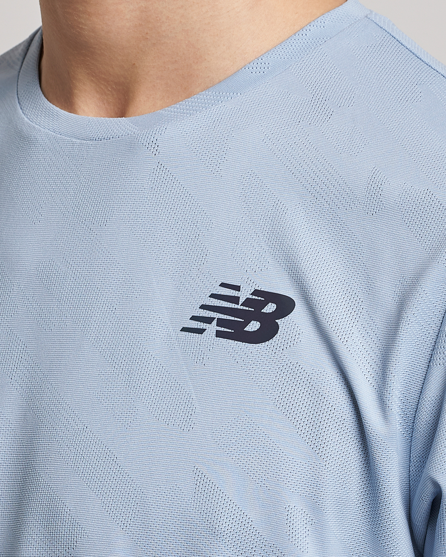 Herre | T-Shirts | New Balance Running | Q Speed Jacquard T-Shirt Light Arctic Grey