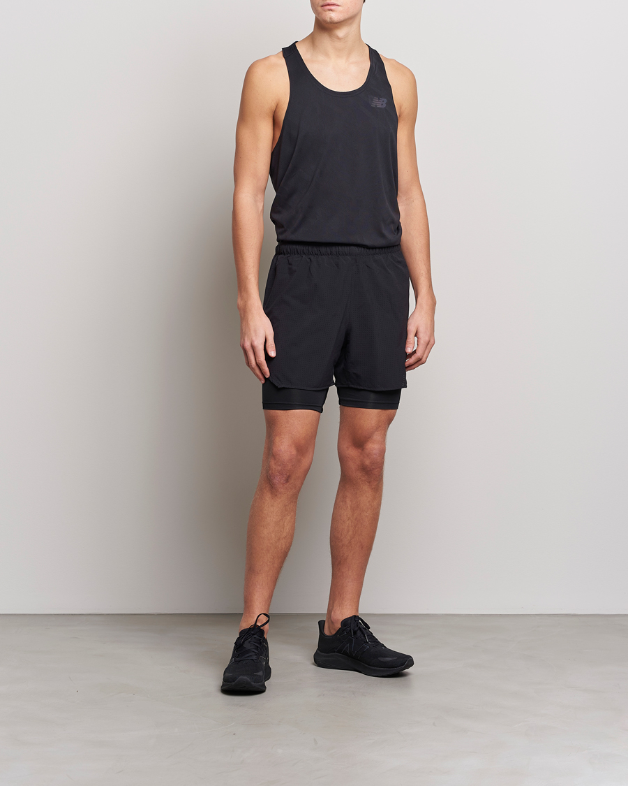 Herre | T-Shirts | New Balance Running | Q Speed Jacquard Singlet Black