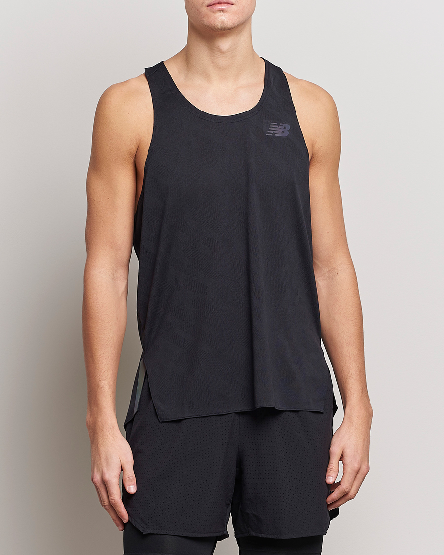 Herre | T-Shirts | New Balance Running | Q Speed Jacquard Singlet Black