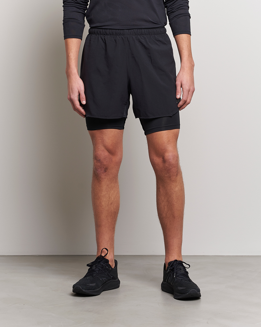 Herre | Active | New Balance Running | Q Speed 2 in 1 Shorts Black