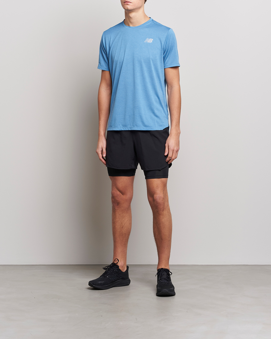 Herre | T-Shirts | New Balance Running | Impact Run T-Shirt Heritage Blue