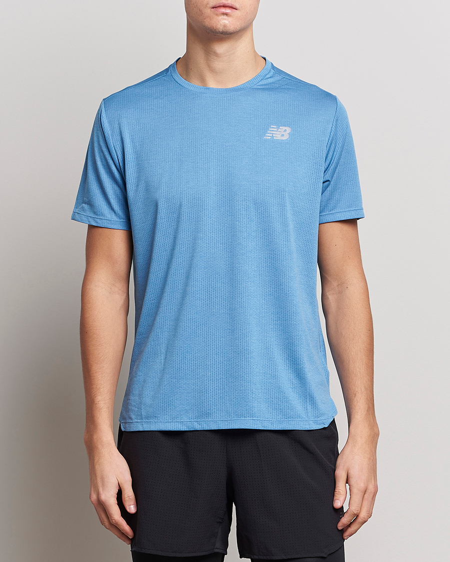 Herre |  | New Balance Running | Impact Run T-Shirt Heritage Blue